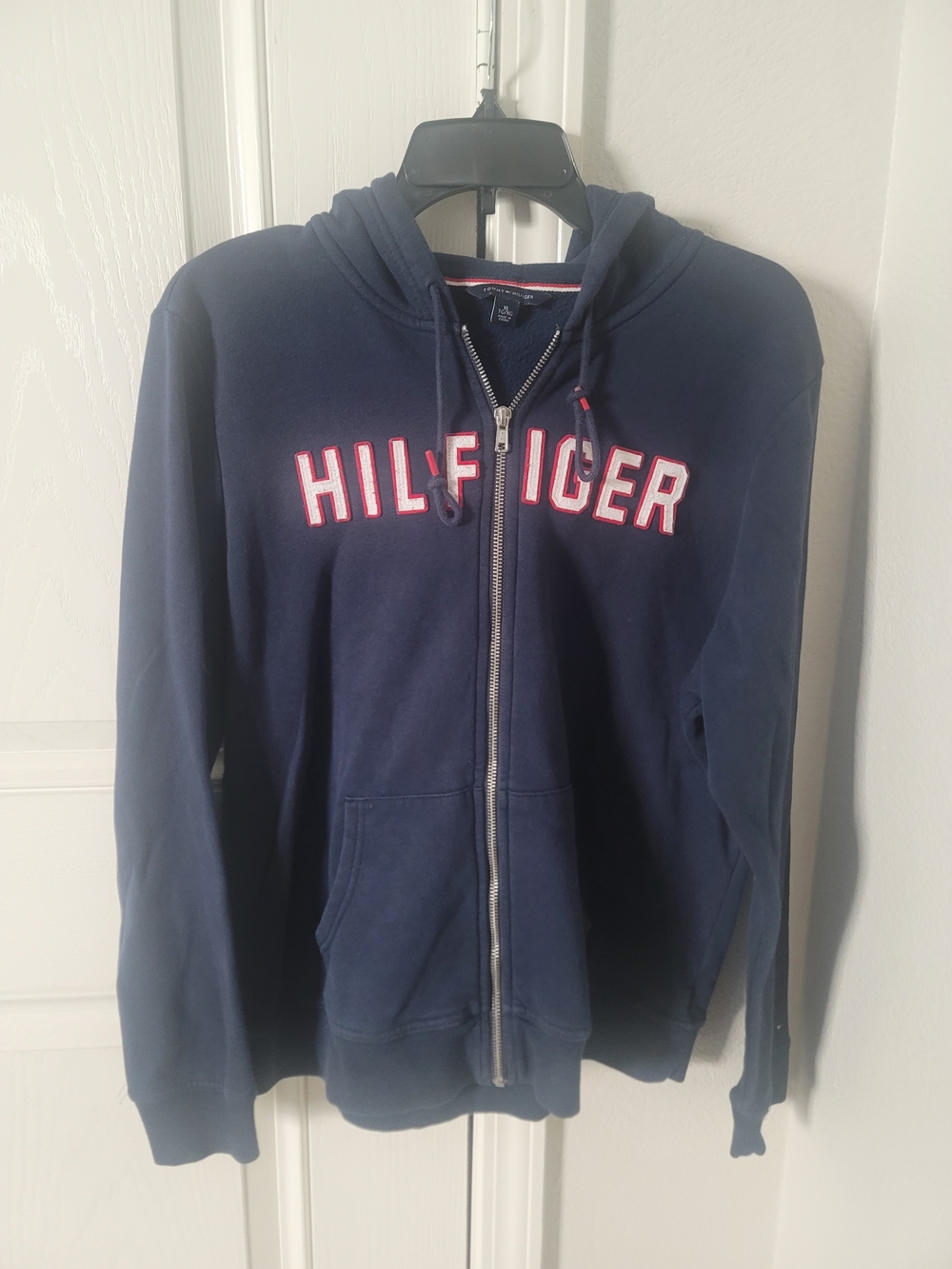 Tommy Hilfiger Men's Navy Zip-Up Hoodie Sweatshirt